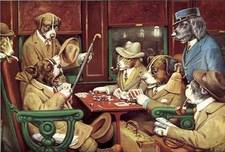 “His Station and Four Aces” by Cassius Marcellus Coolidge