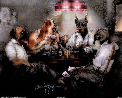 dogs playing poker picture. Dogs Playing Poker » Gallery
