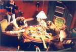 Producing live animal dogs playing poker commercials