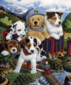 “Choo Choo Puppies” by Jenny Newland