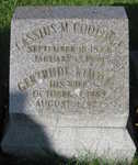Cassius Coolidge and Gertrude Kimmell gravestone